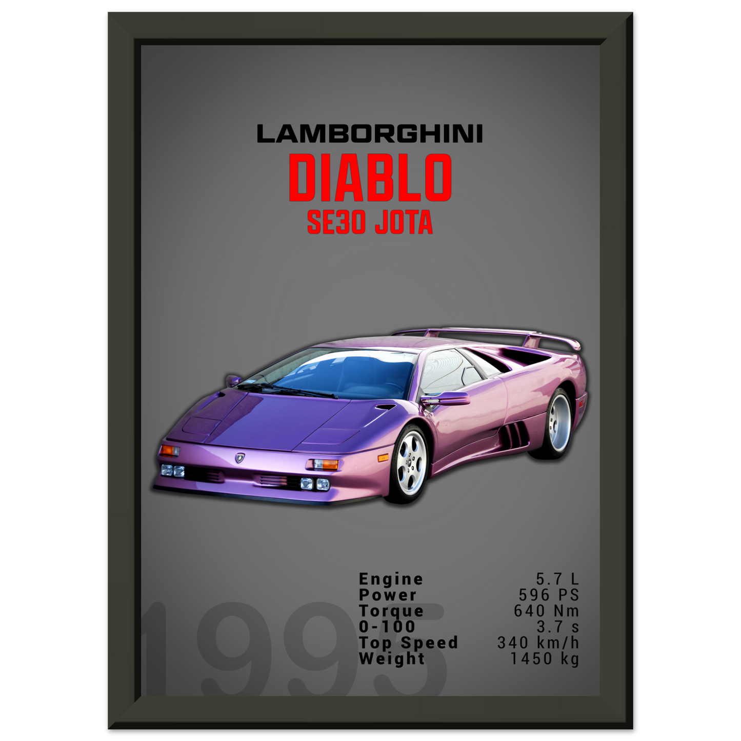 Lamborghini 1995 Diablo SE30 JOTA (LAMBO17D)