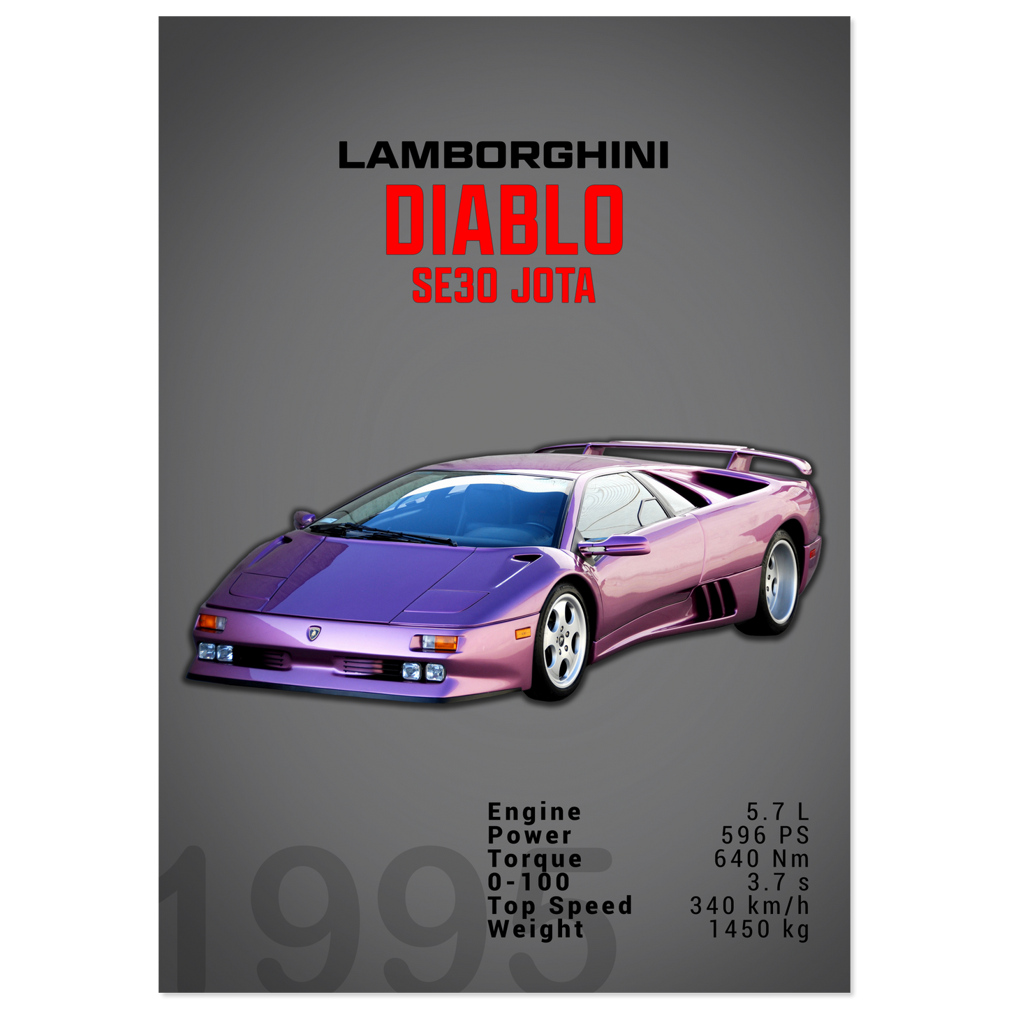 Lamborghini 1995 Diablo SE30 JOTA (LAMBO17D)