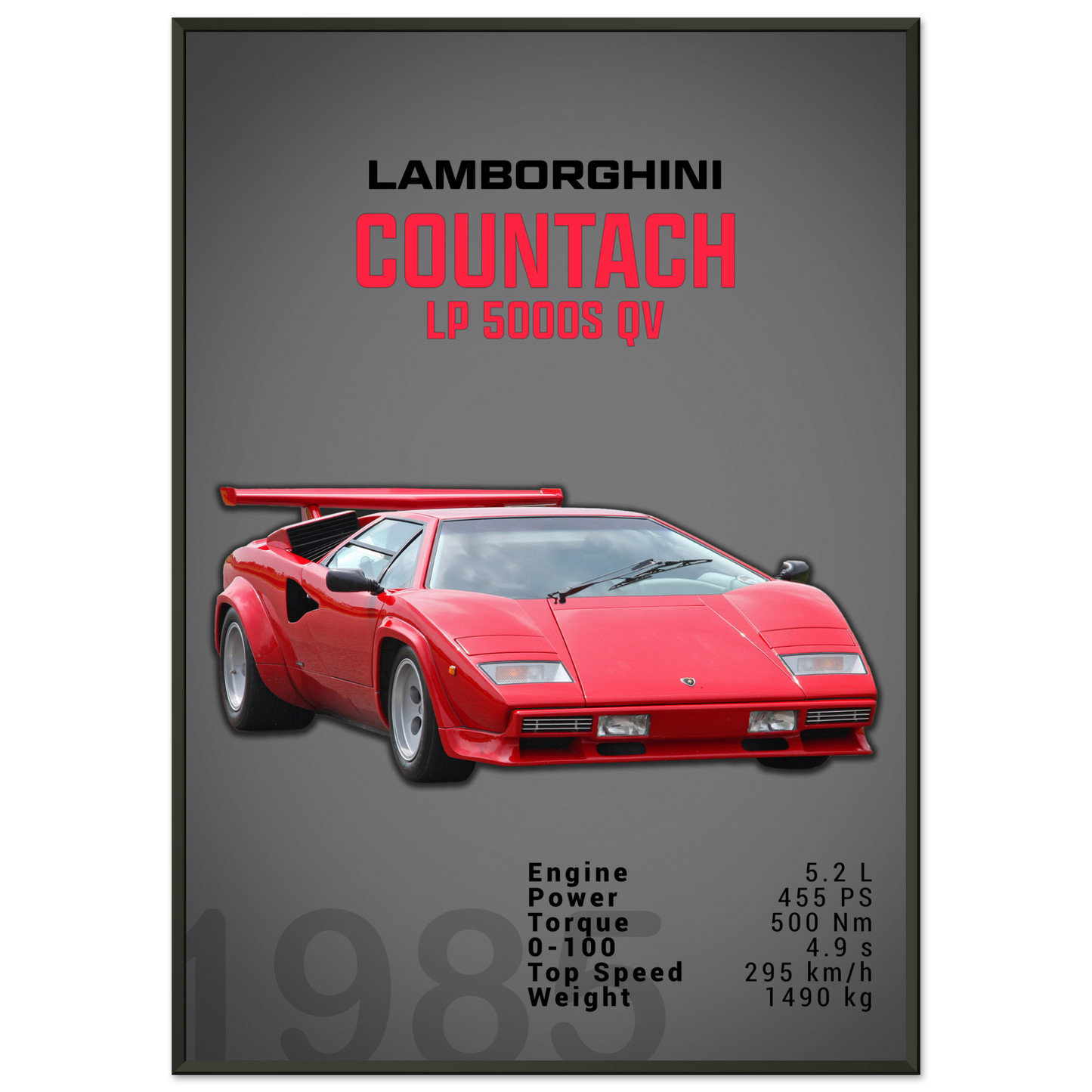Lamborghini 1985 Countach LP 5000 S QV (LAMBO18D)