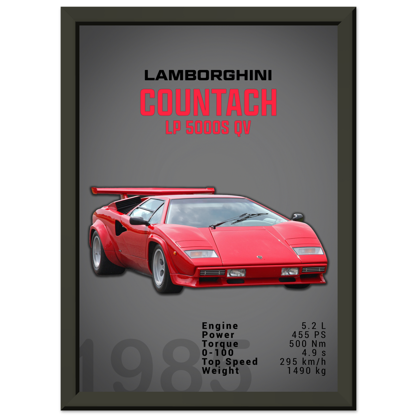 Lamborghini 1985 Countach LP 5000 S QV (LAMBO18D)