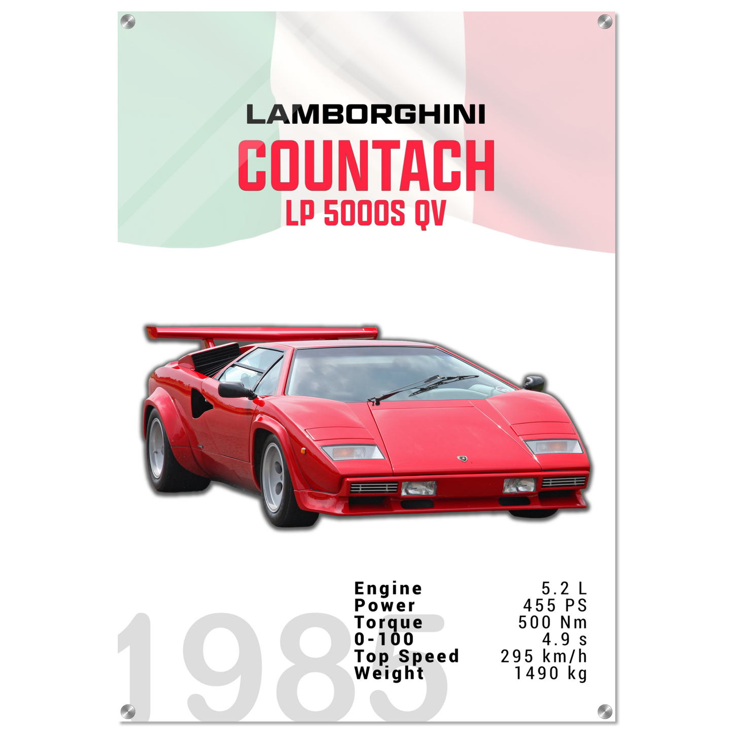 Lamborghini 1985 Countach LP 5000 S QV (LAMBO18)
