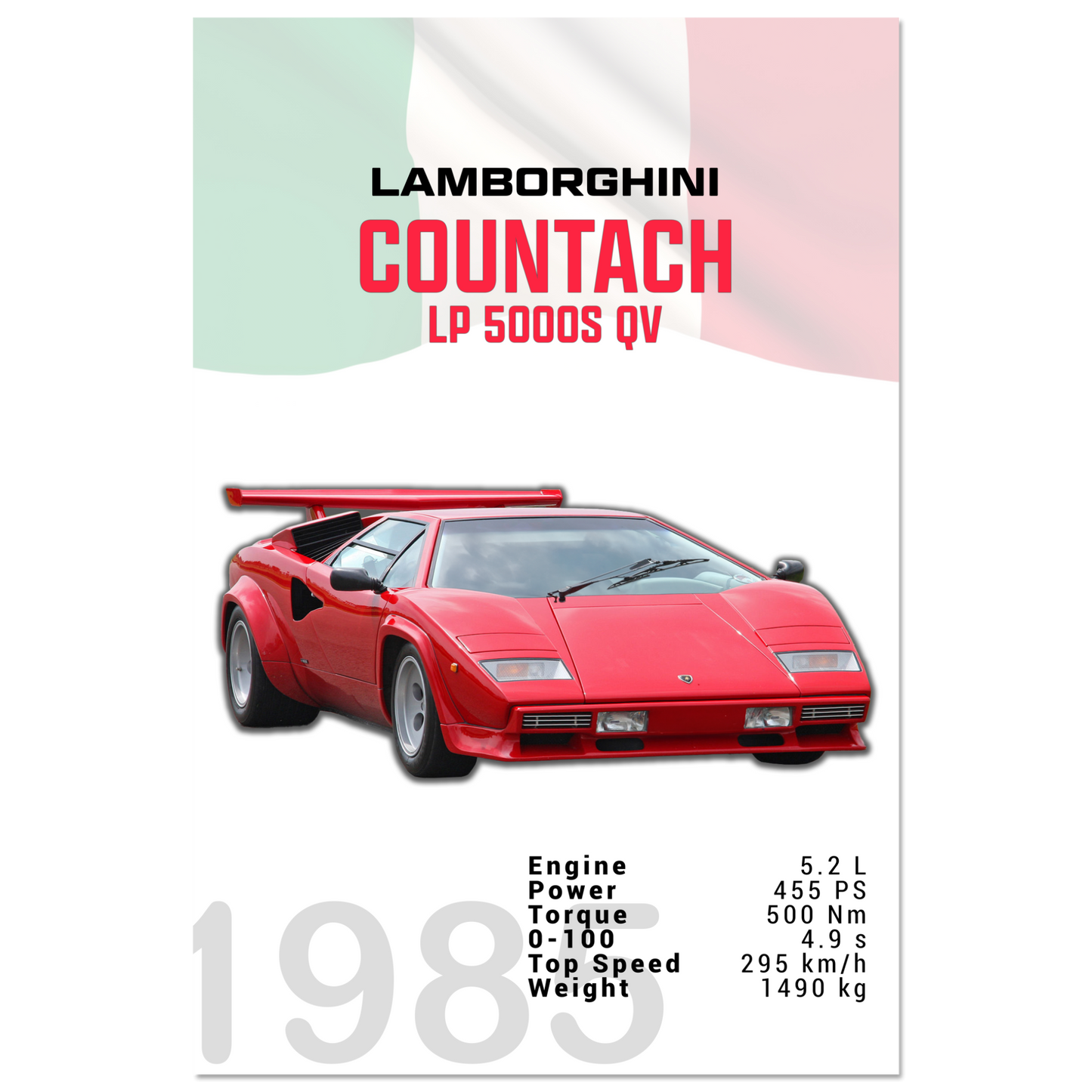 Lamborghini 1985 Countach LP 5000 S QV (LAMBO18)