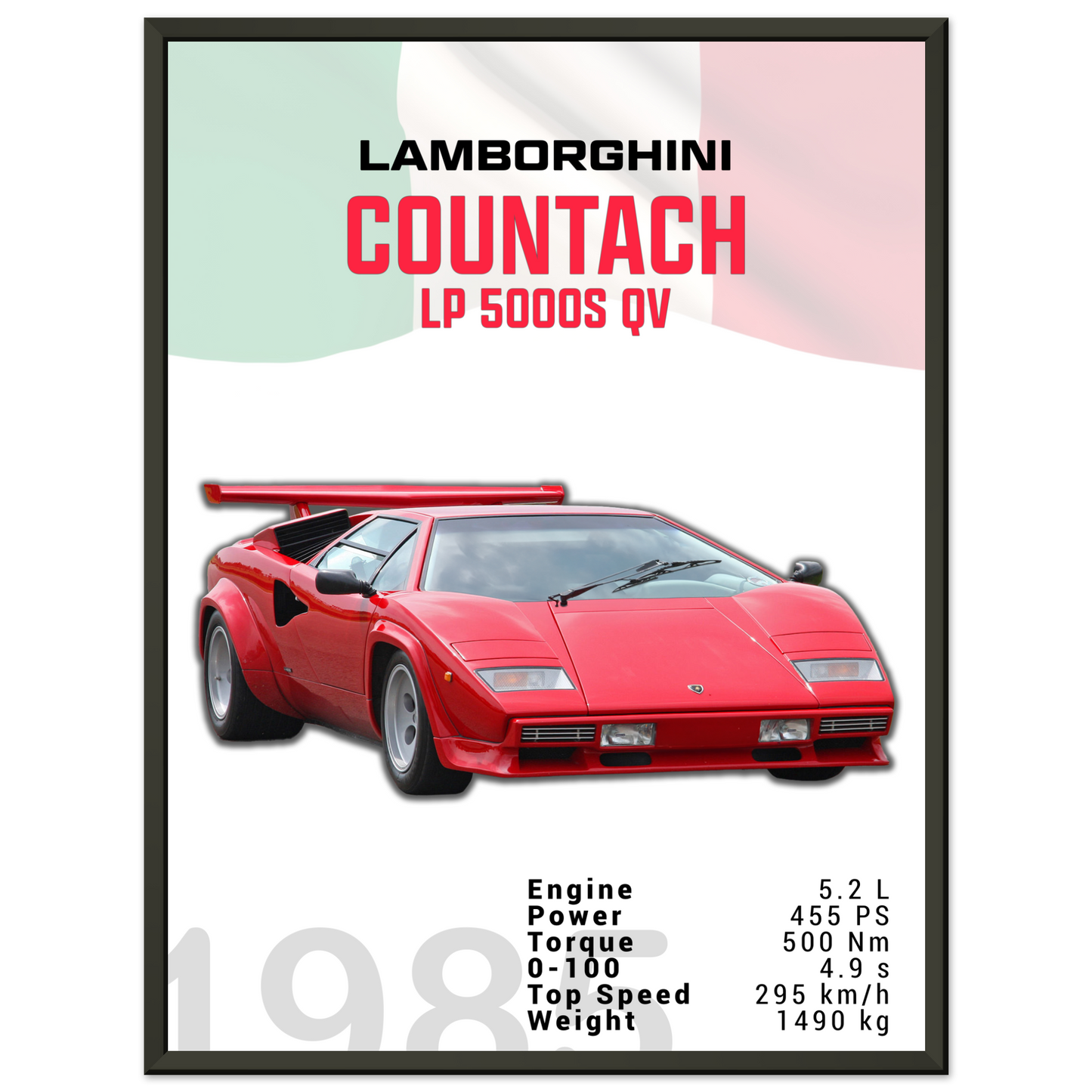 Lamborghini 1985 Countach LP 5000 S QV (LAMBO18)