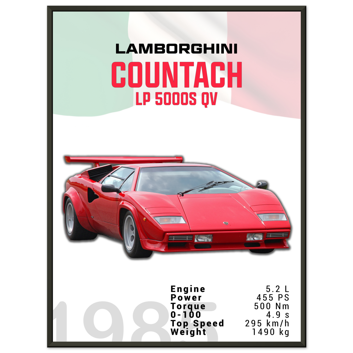 Lamborghini 1985 Countach LP 5000 S QV (LAMBO18)