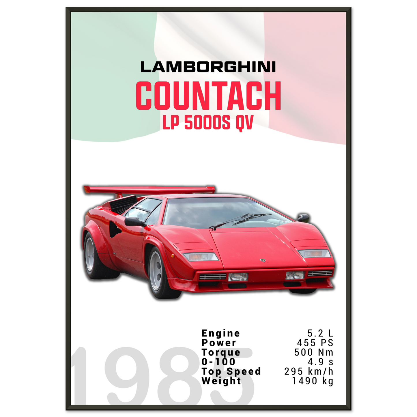 Lamborghini 1985 Countach LP 5000 S QV (LAMBO18)
