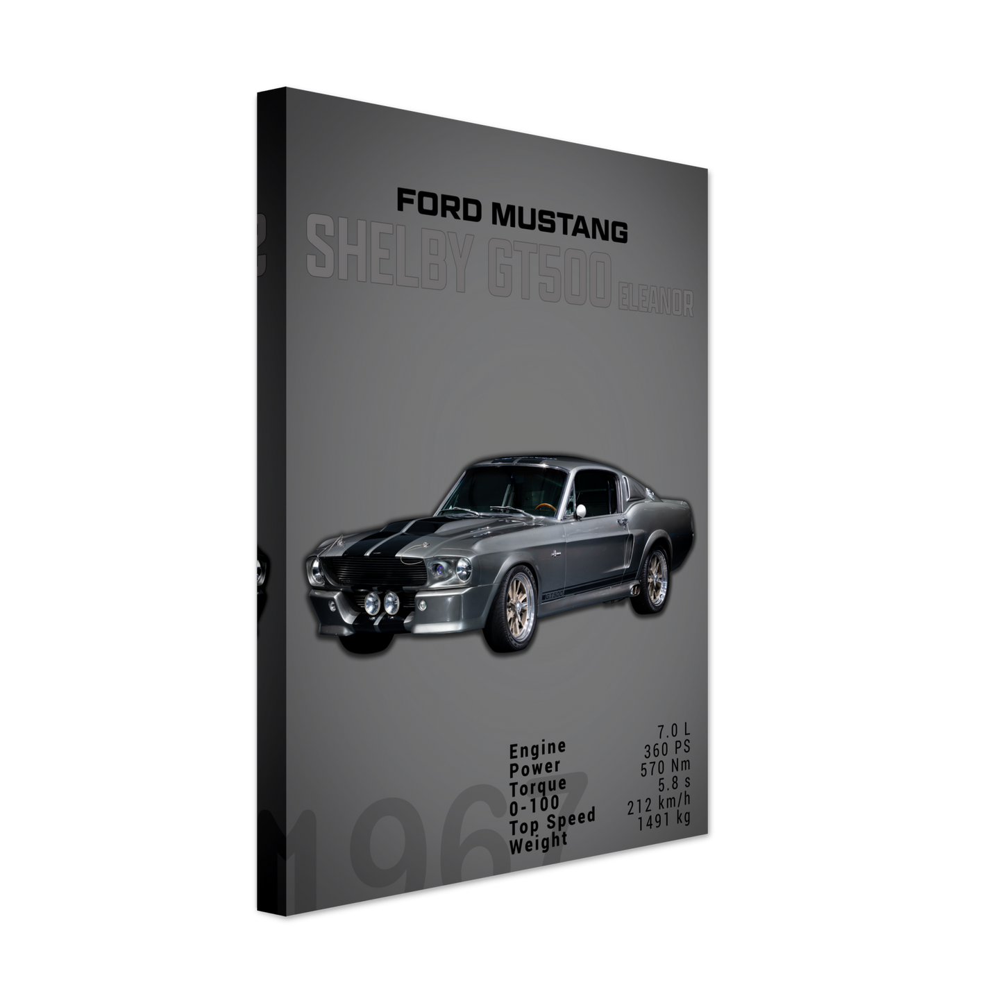 Ford Mustang 1967 Shelby GT500 Eleanor (MUSTANG01D)