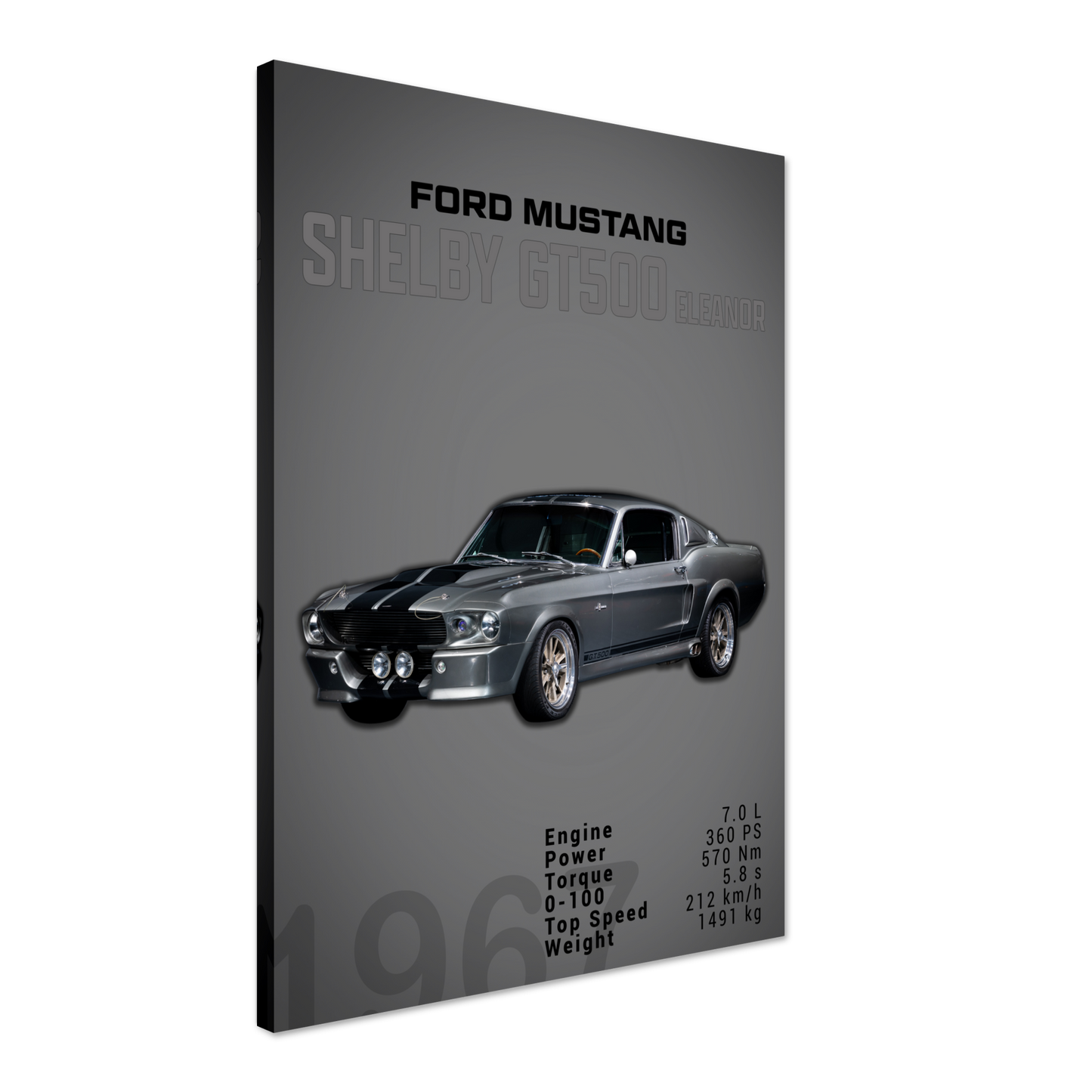 Ford Mustang 1967 Shelby GT500 Eleanor (MUSTANG01D)