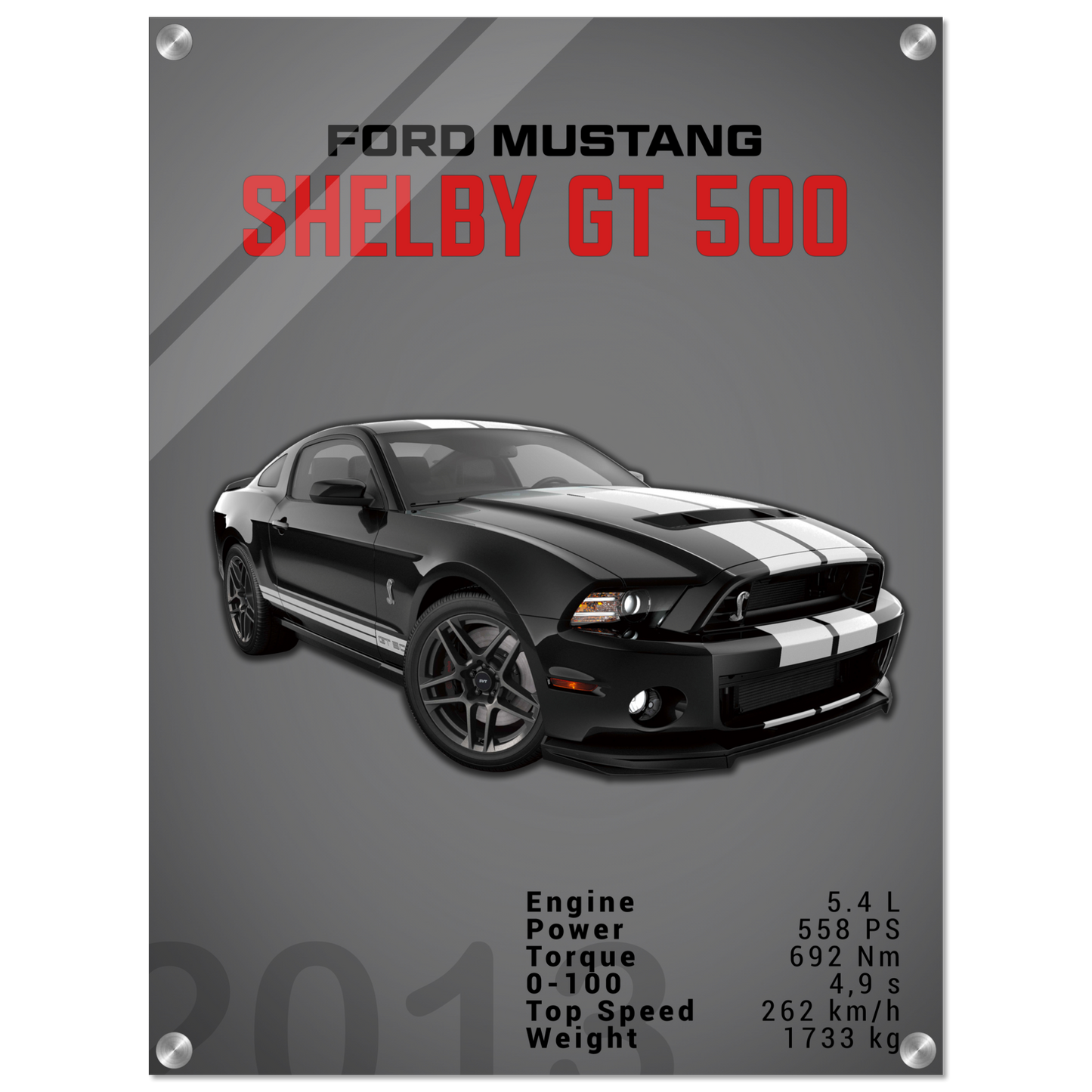 Ford Mustang 2013 Shelby GT500 S197 (MUSTANG03D)