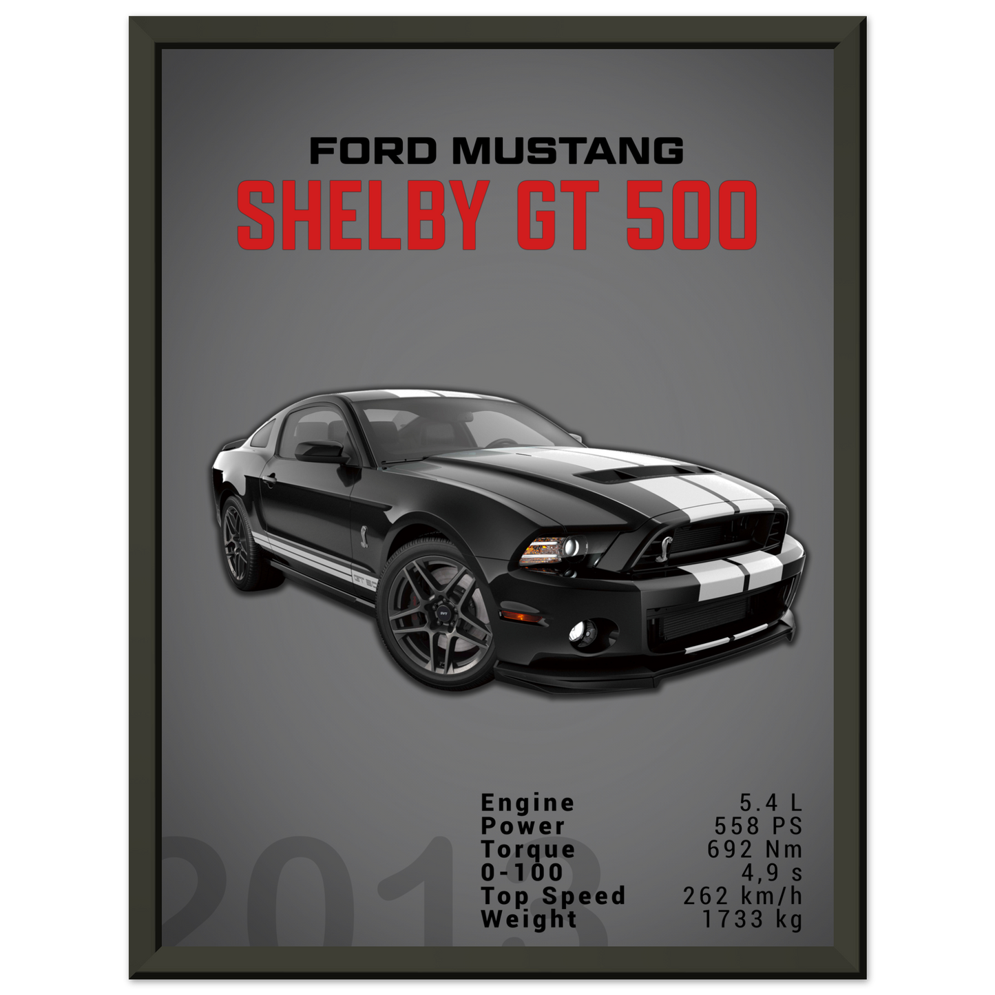 Ford Mustang 2013 Shelby GT500 S197 (MUSTANG03D)