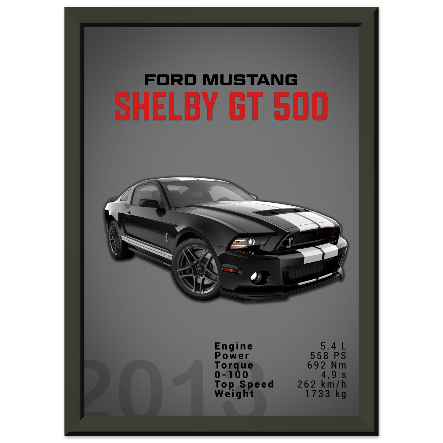 Ford Mustang 2013 Shelby GT500 S197 (MUSTANG03D)