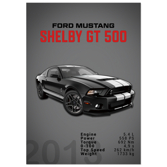Ford Mustang 2013 Shelby GT500 S197 (MUSTANG03D)