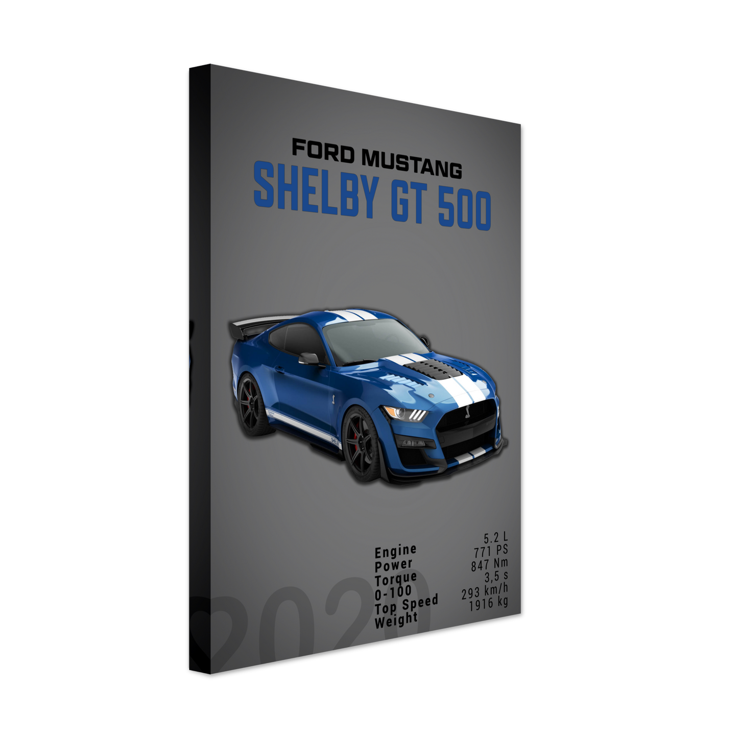 Ford Mustang 2020 Shelby GT500 S550 (MUSTANG04D)