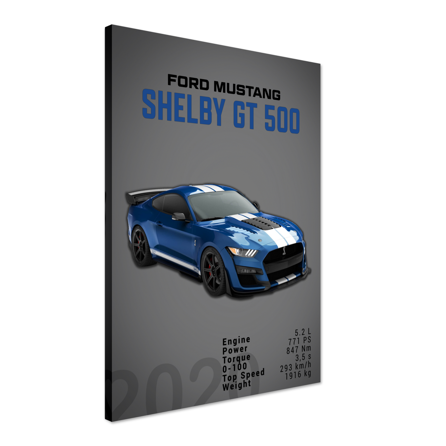 Ford Mustang 2020 Shelby GT500 S550 (MUSTANG04D)