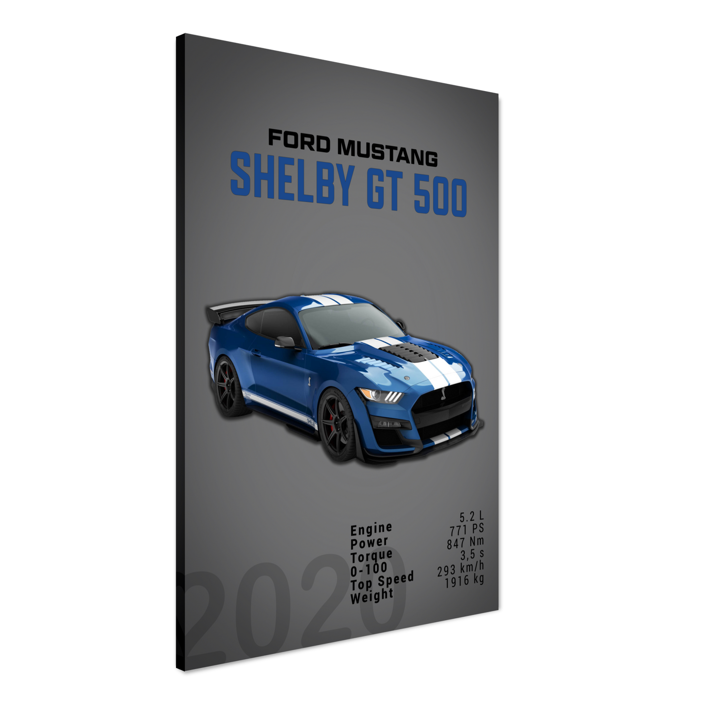 Ford Mustang 2020 Shelby GT500 S550 (MUSTANG04D)