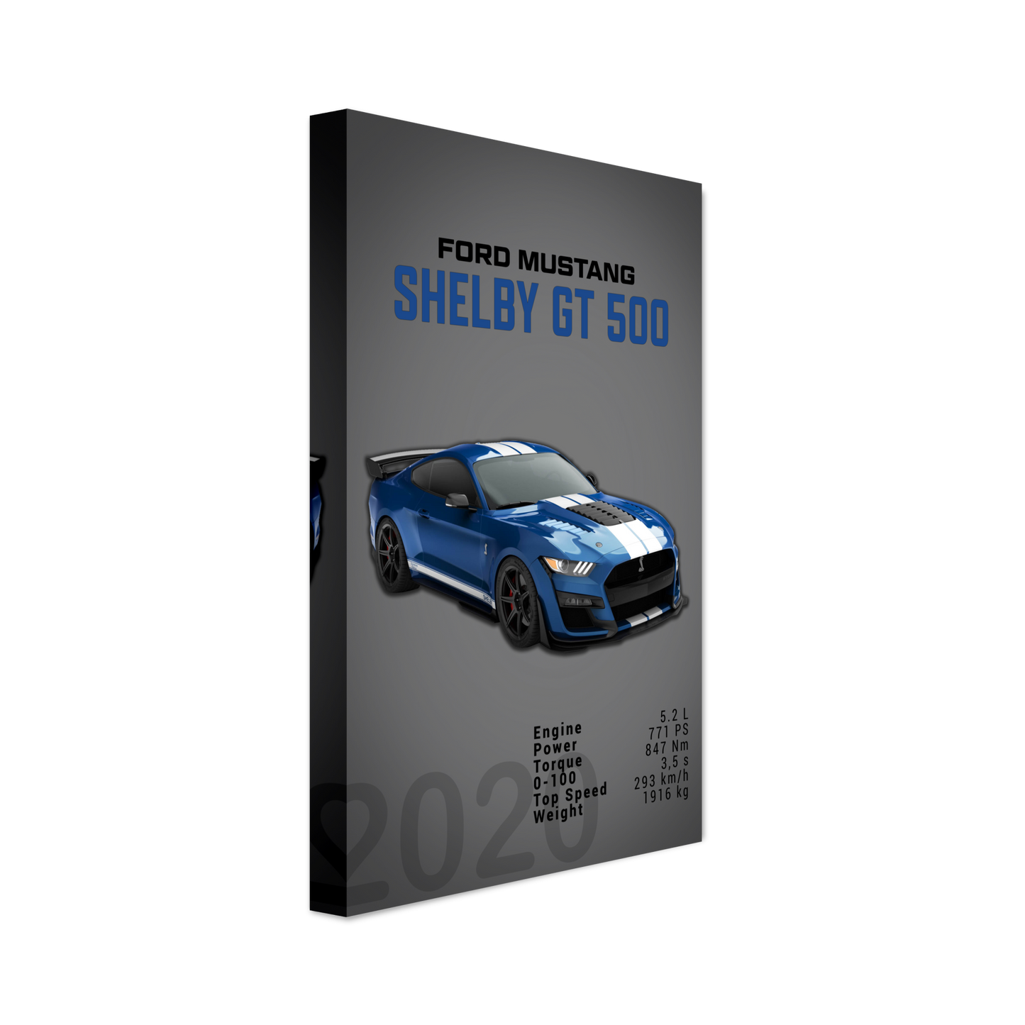 Ford Mustang 2020 Shelby GT500 S550 (MUSTANG04D)