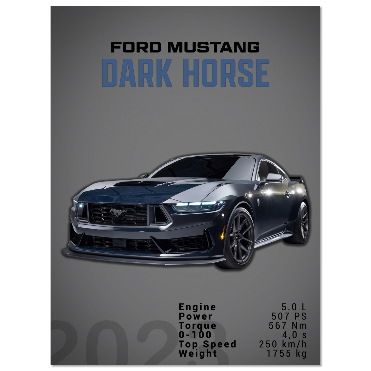Ford Mustang 2023 S650 Dark Horse (MUSTANG06D)
