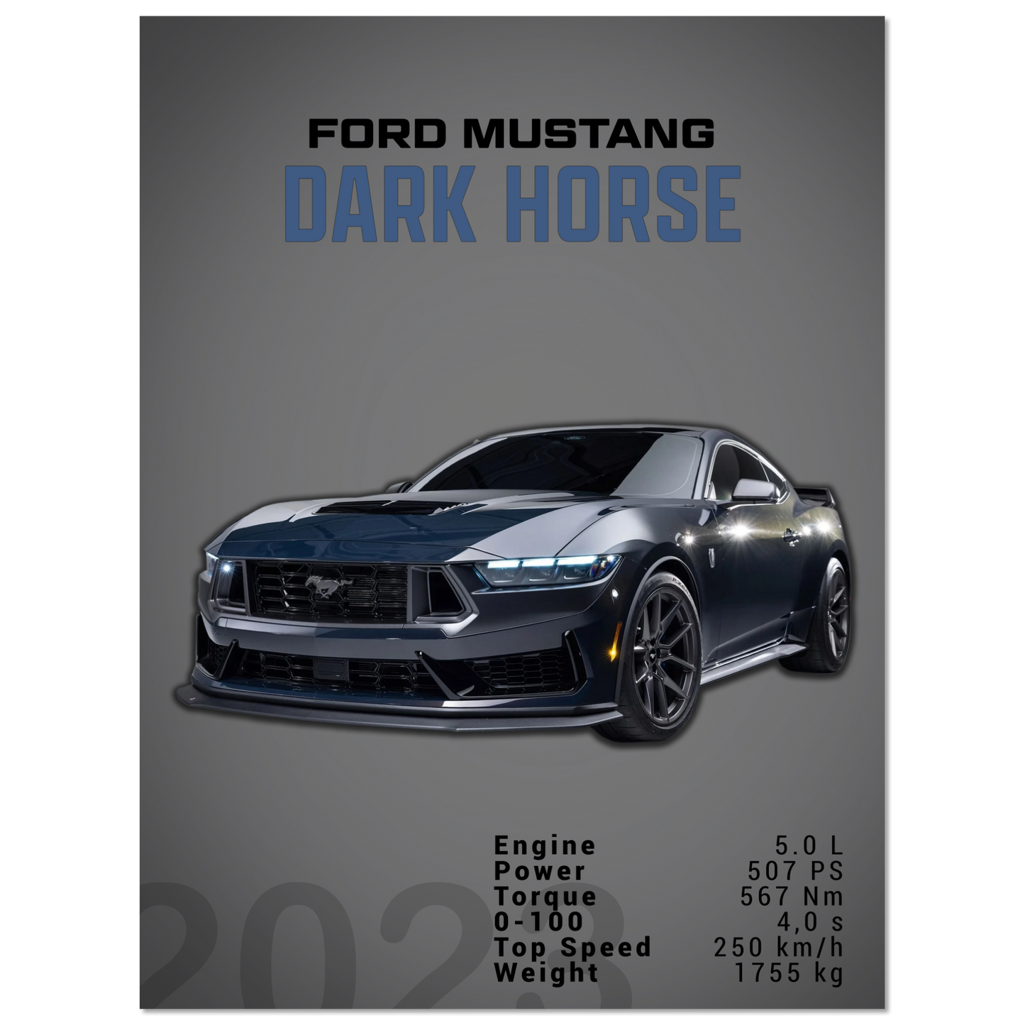 Ford Mustang 2023 S650 Dark Horse (MUSTANG06D)