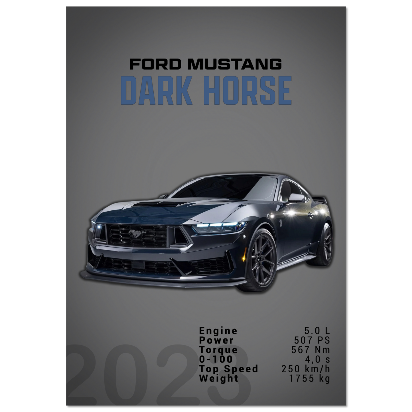 Ford Mustang 2023 S650 Dark Horse (MUSTANG06D)