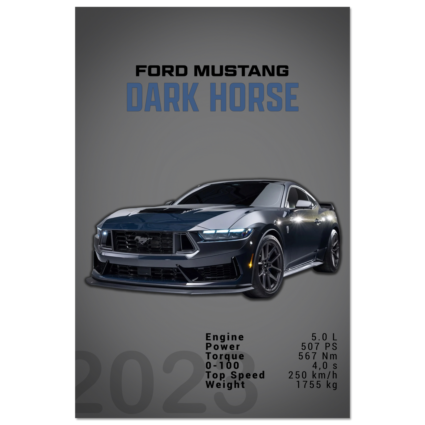 Ford Mustang 2023 S650 Dark Horse (MUSTANG06D)