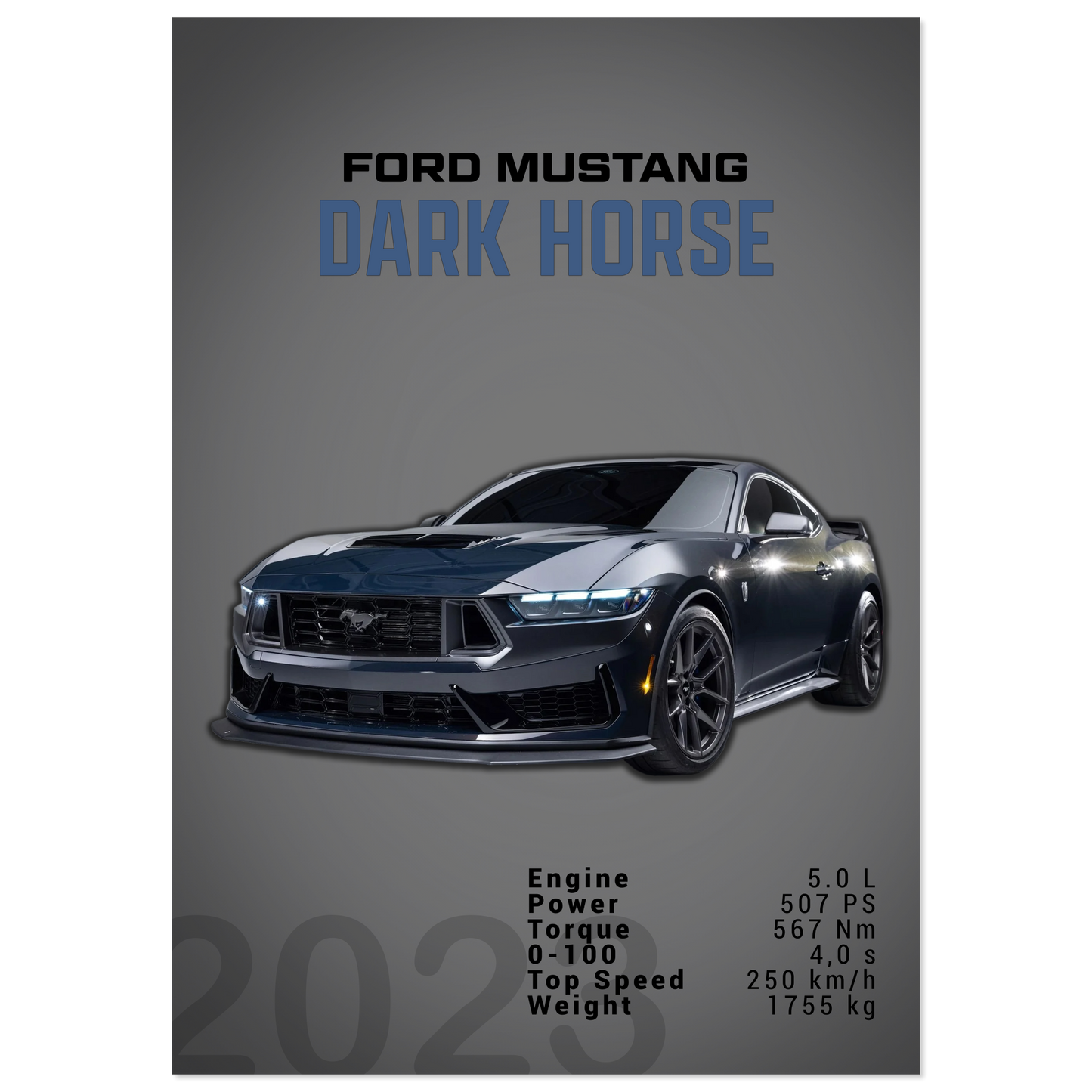 Ford Mustang 2023 S650 Dark Horse (MUSTANG06D)