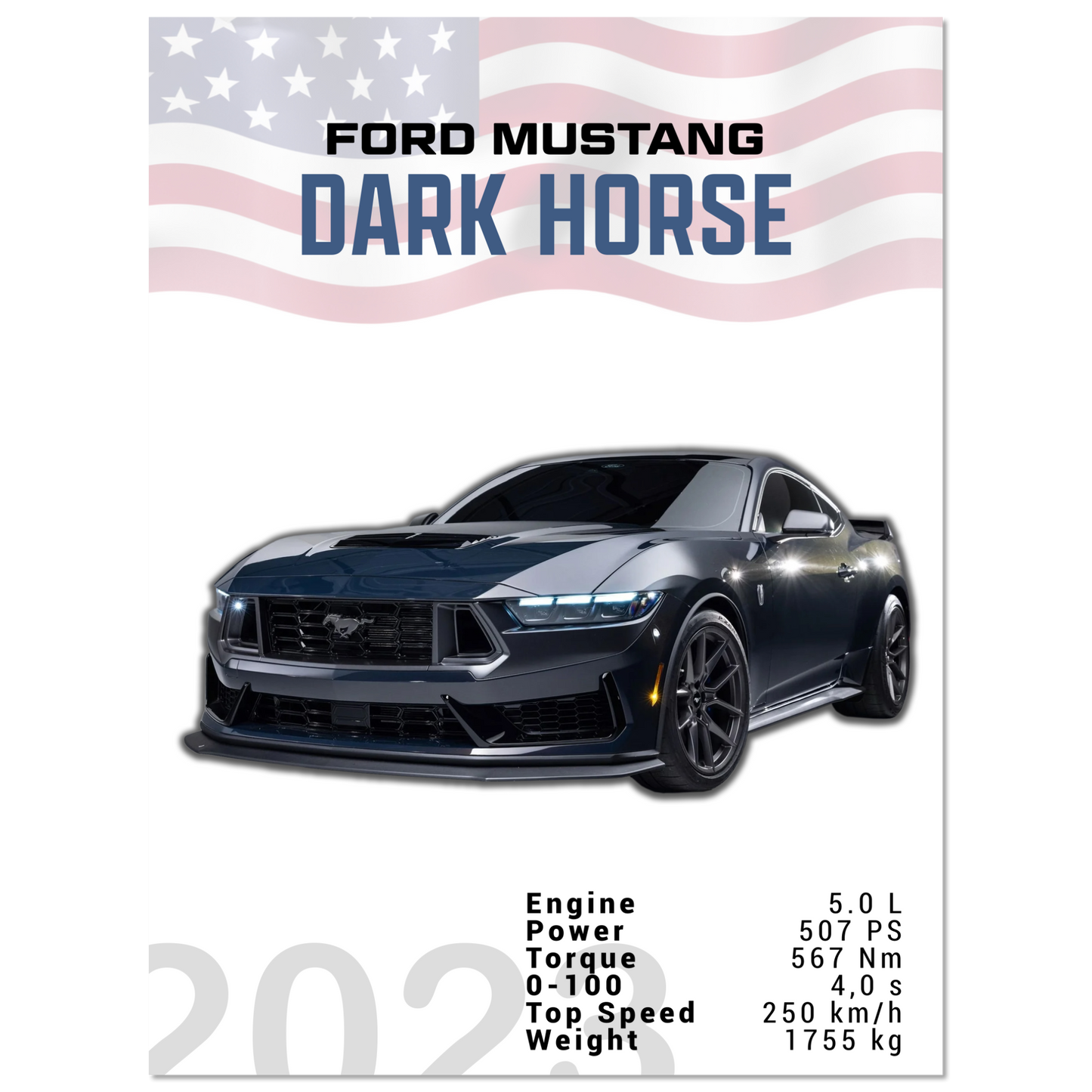 Ford Mustang 2023 Dark Horse S650 (MUSTANG06)