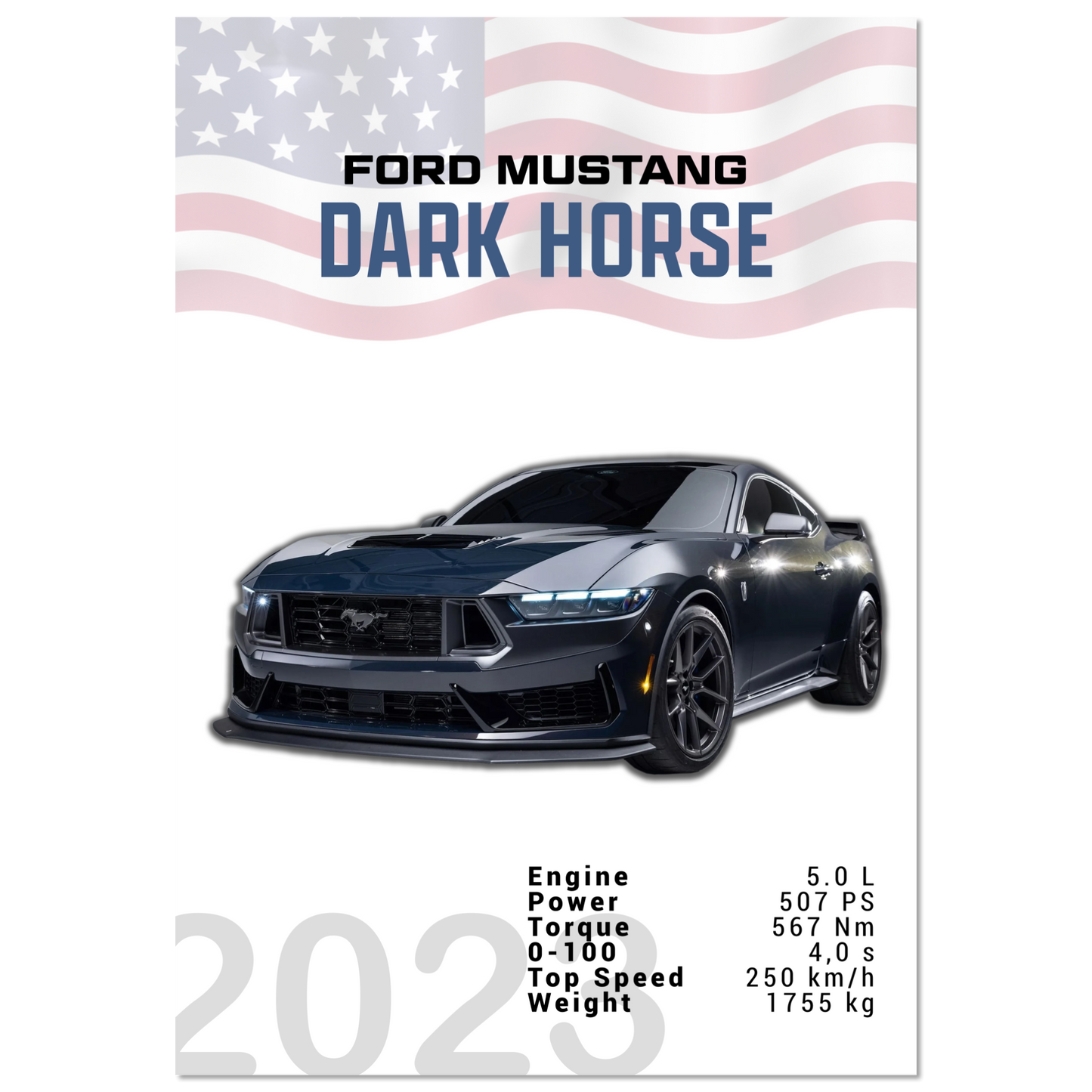 Ford Mustang 2023 Dark Horse S650 (MUSTANG06)