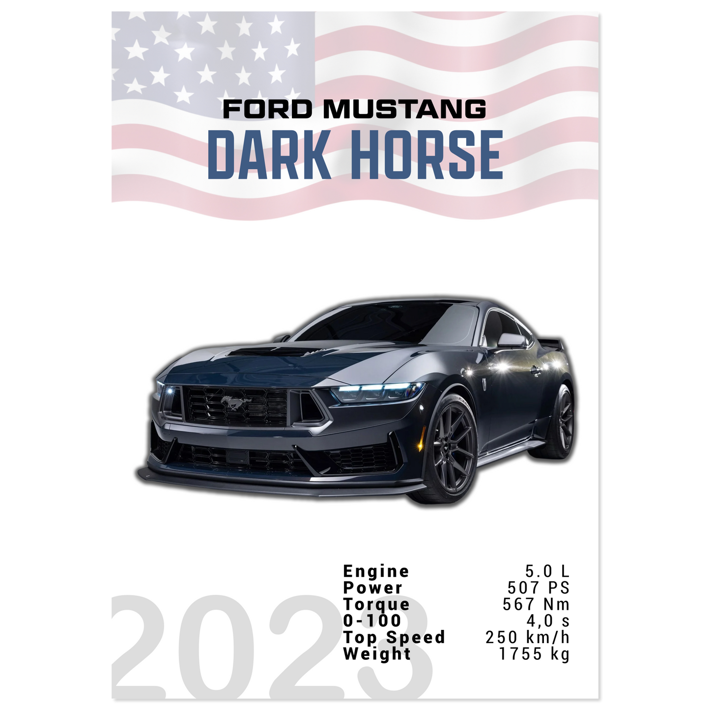 Ford Mustang 2023 Dark Horse S650 (MUSTANG06)