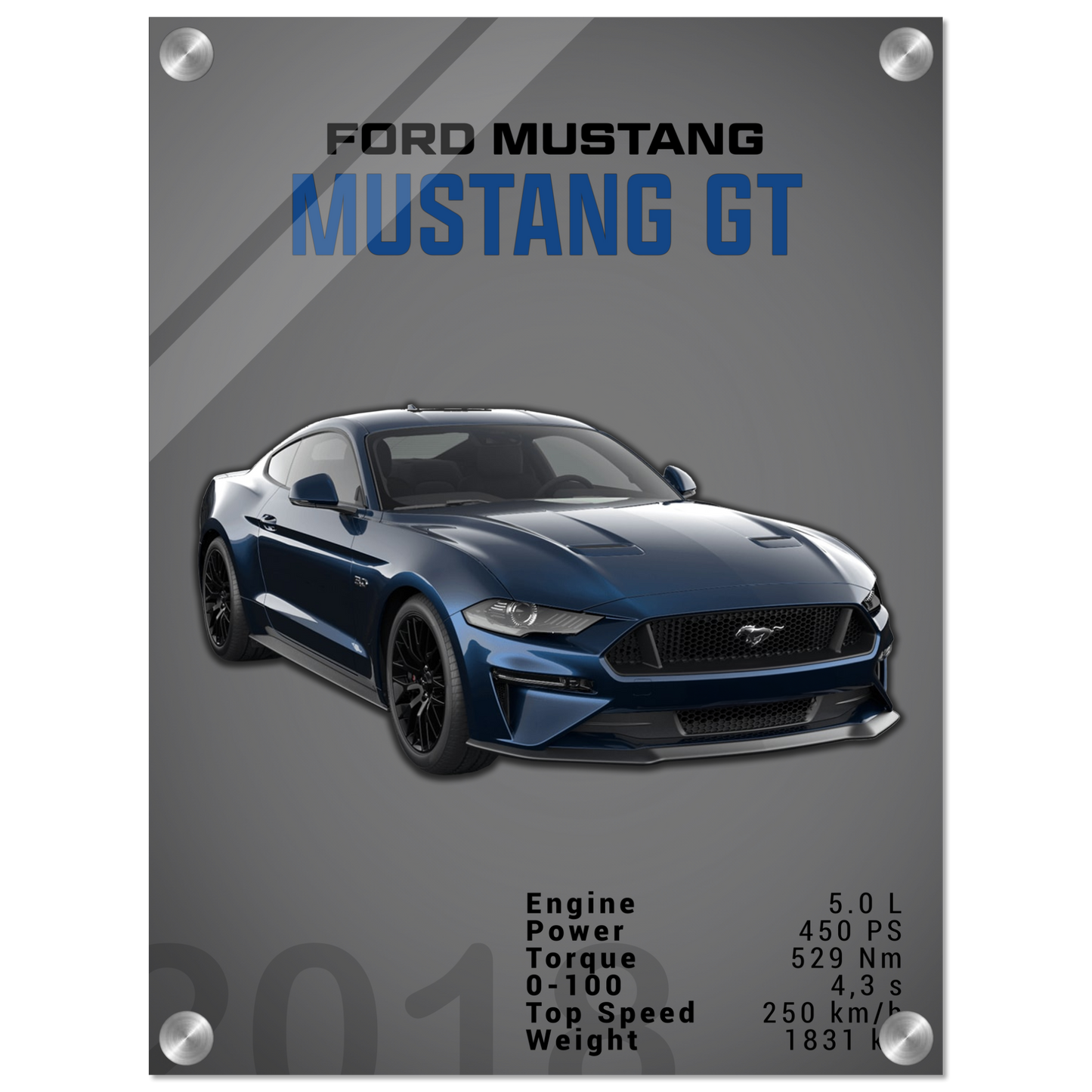 Ford Mustang 2018 GT S550 (MUSTANG08D)