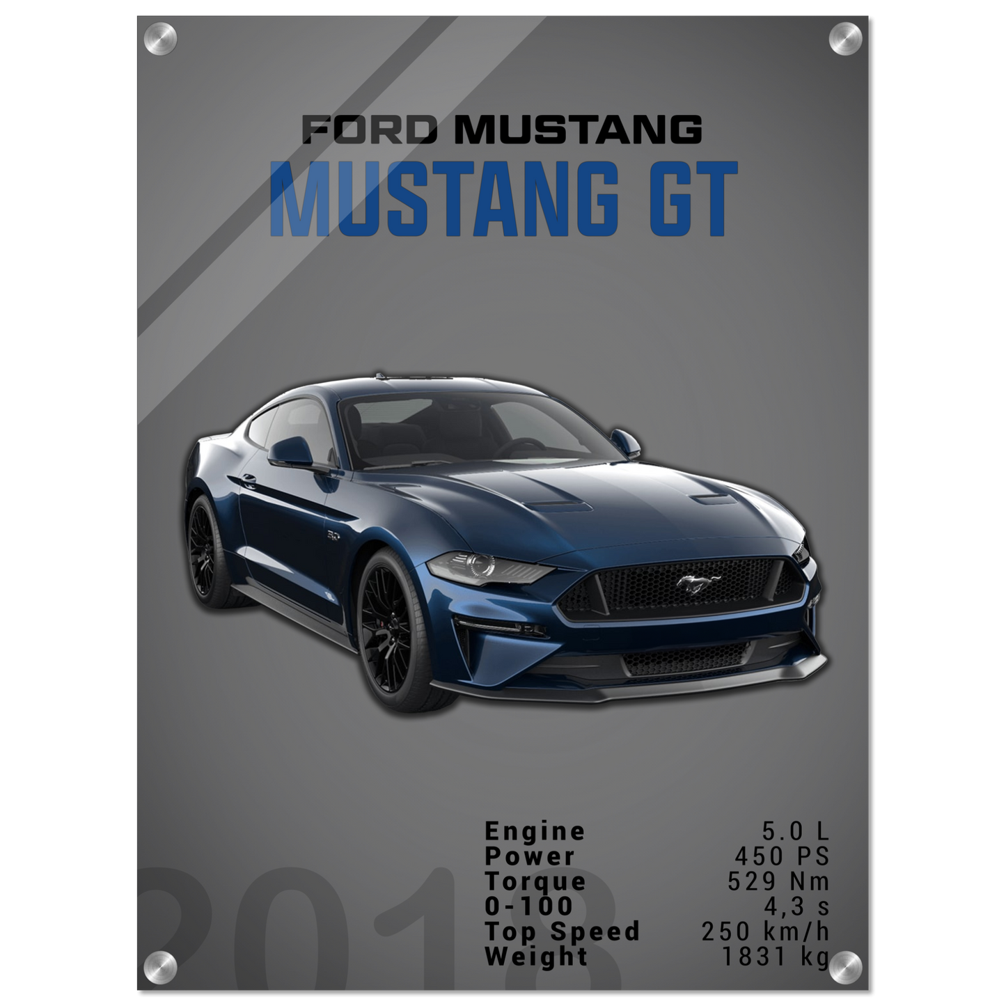 Ford Mustang 2018 GT S550 (MUSTANG08D)