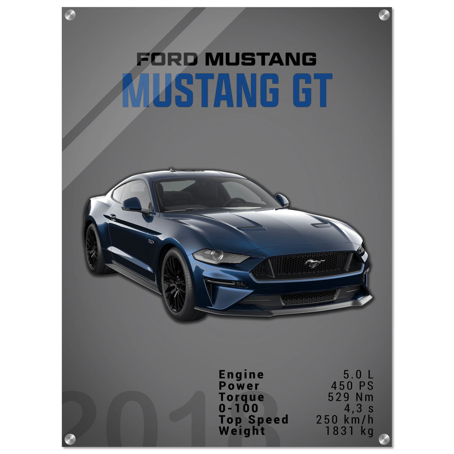 Ford Mustang 2018 GT S550 (MUSTANG08D)