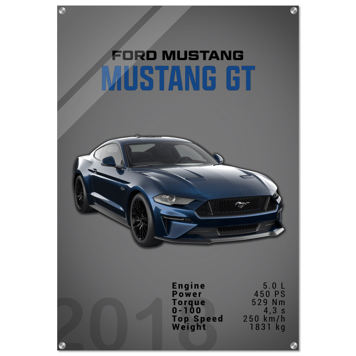 Ford Mustang 2018 GT S550 (MUSTANG08D)
