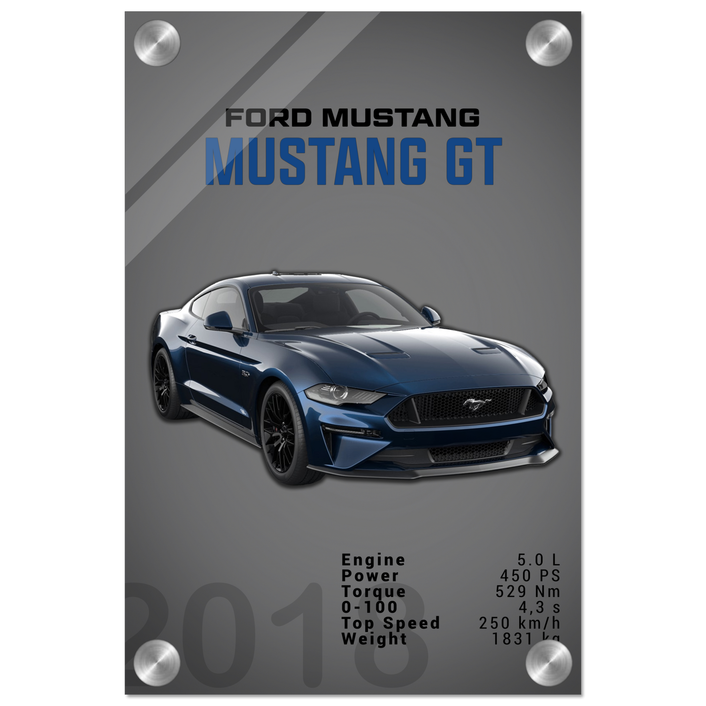 Ford Mustang 2018 GT S550 (MUSTANG08D)