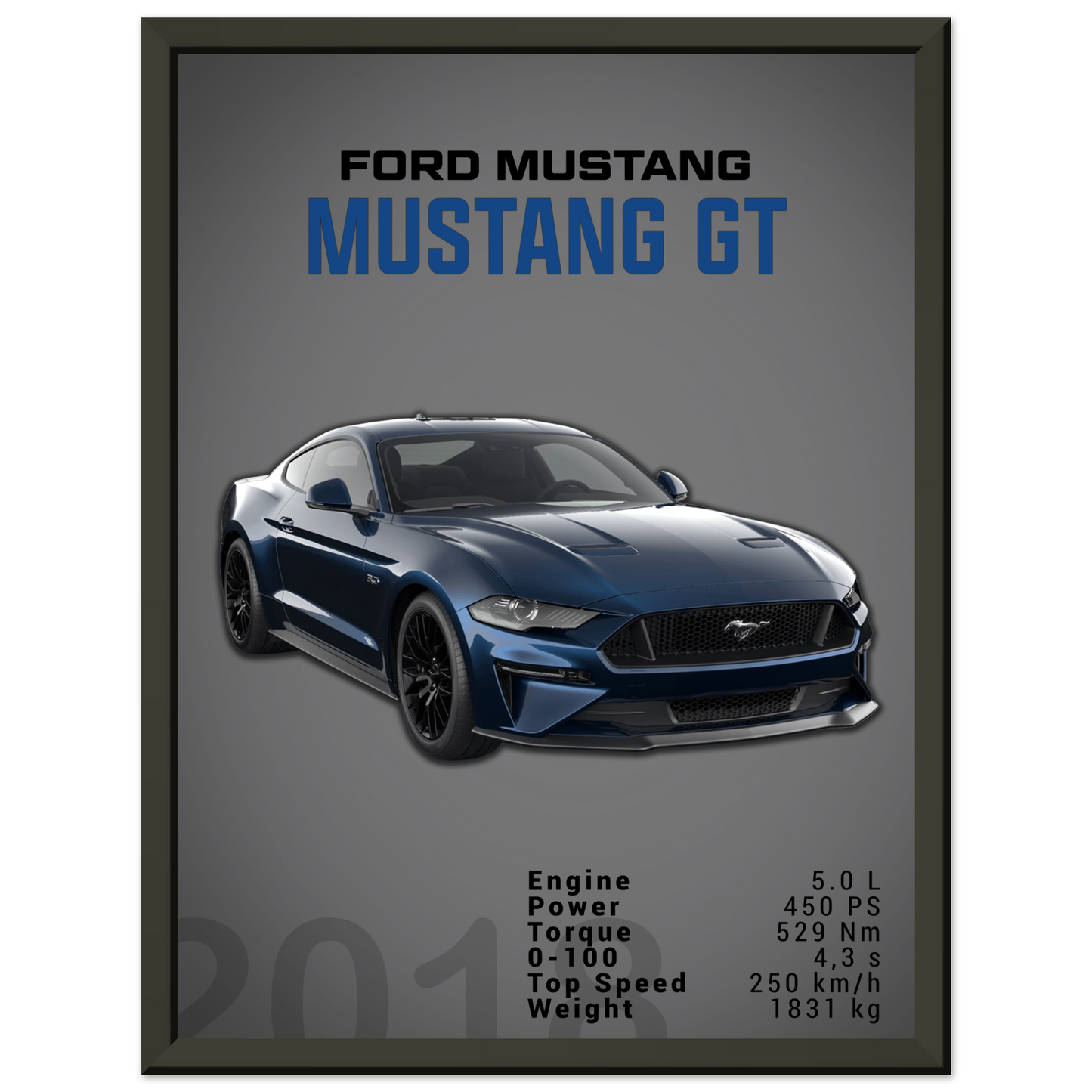 Ford Mustang 2018 GT S550 (MUSTANG08D)