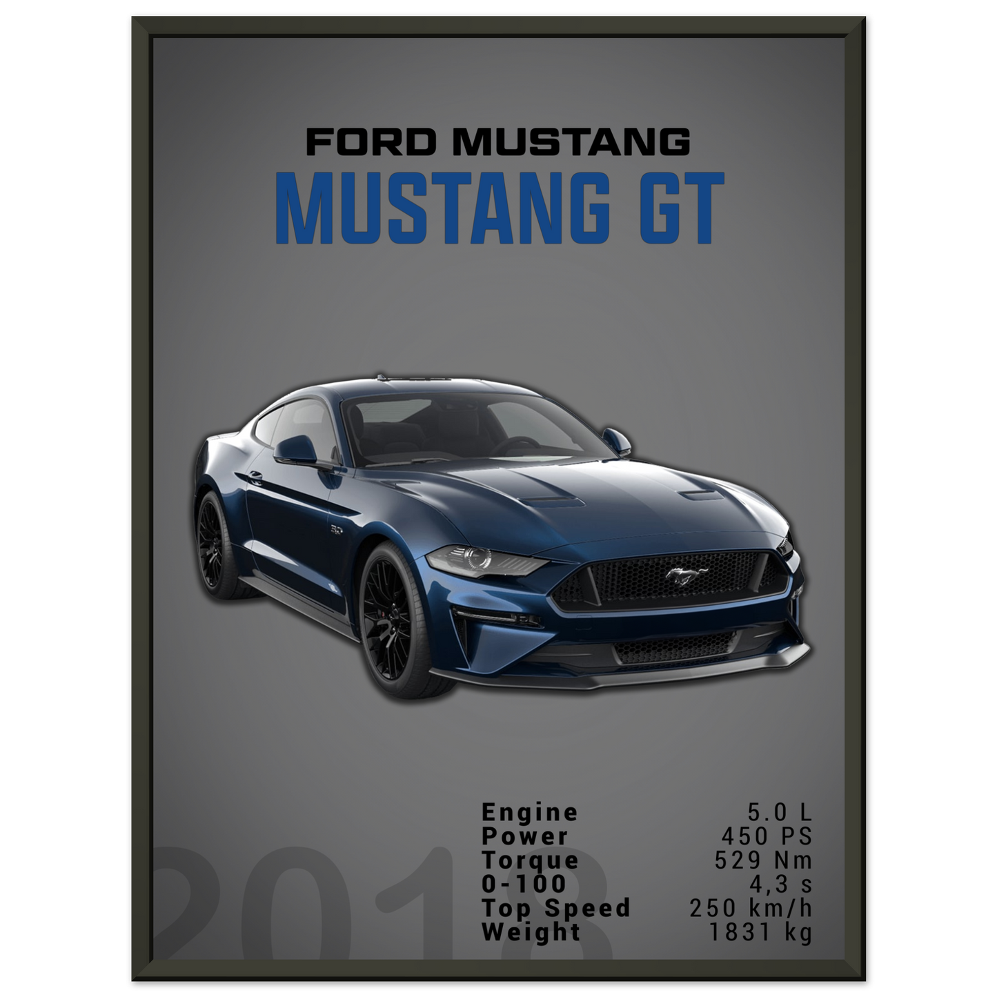 Ford Mustang 2018 GT S550 (MUSTANG08D)