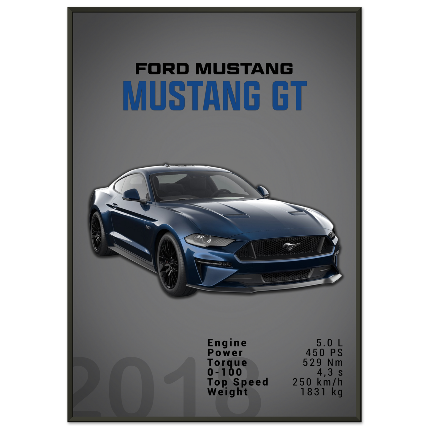Ford Mustang 2018 GT S550 (MUSTANG08D)