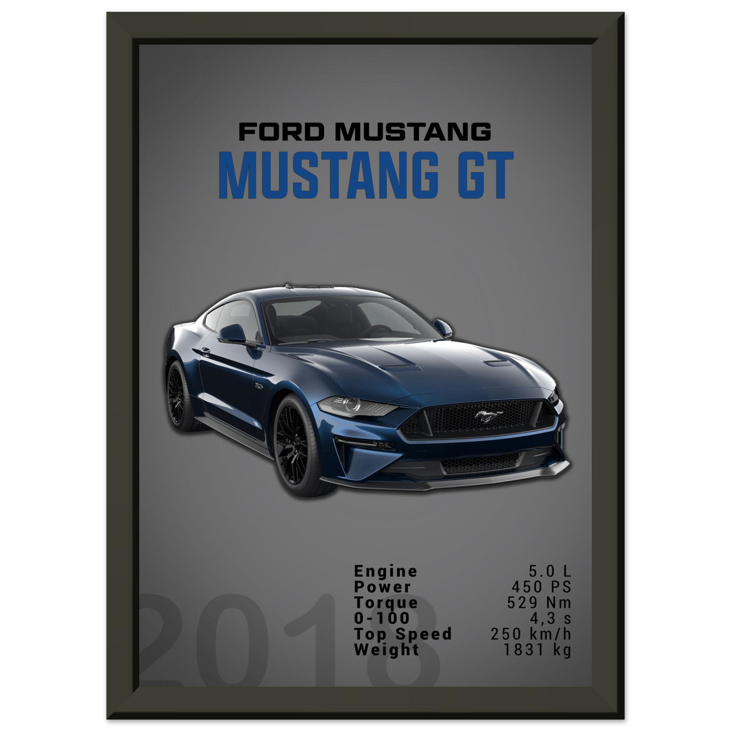Ford Mustang 2018 GT S550 (MUSTANG08D)