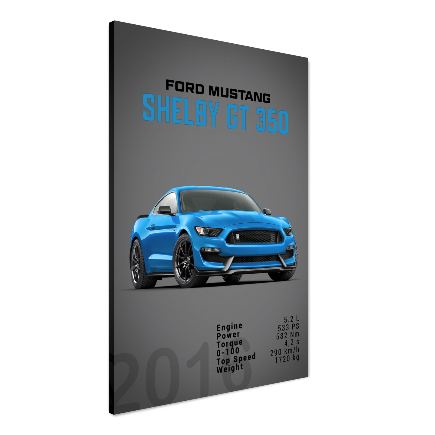 Ford Mustang 2016 Shelby GT350 S550 (MUSTANG09D)