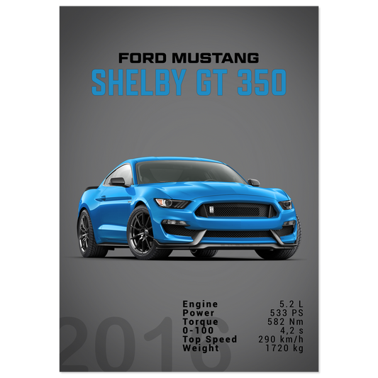 Ford Mustang 2016 Shelby GT350 S550 (MUSTANG09D)