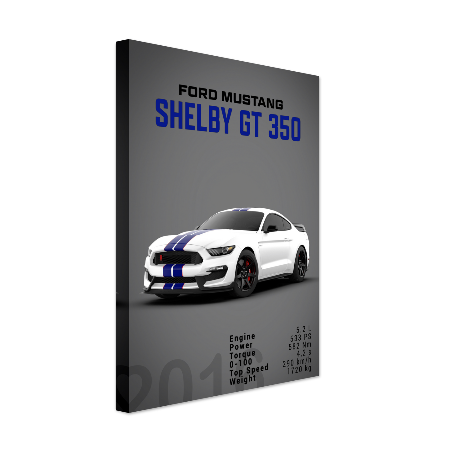 Ford Mustang 2016 Shelby GT350 S550 (MUSTANG10D)
