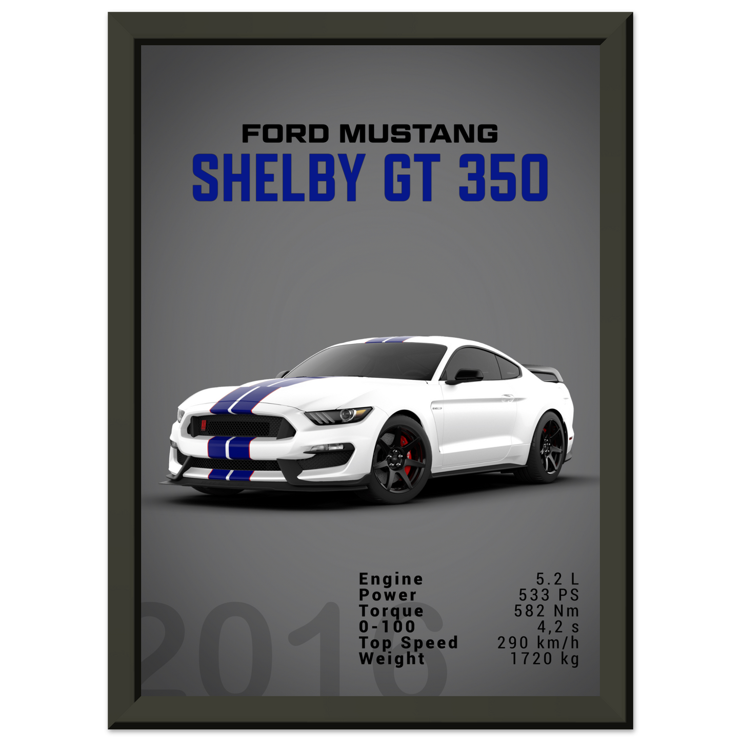 Ford Mustang 2016 Shelby GT350 S550 (MUSTANG10D)