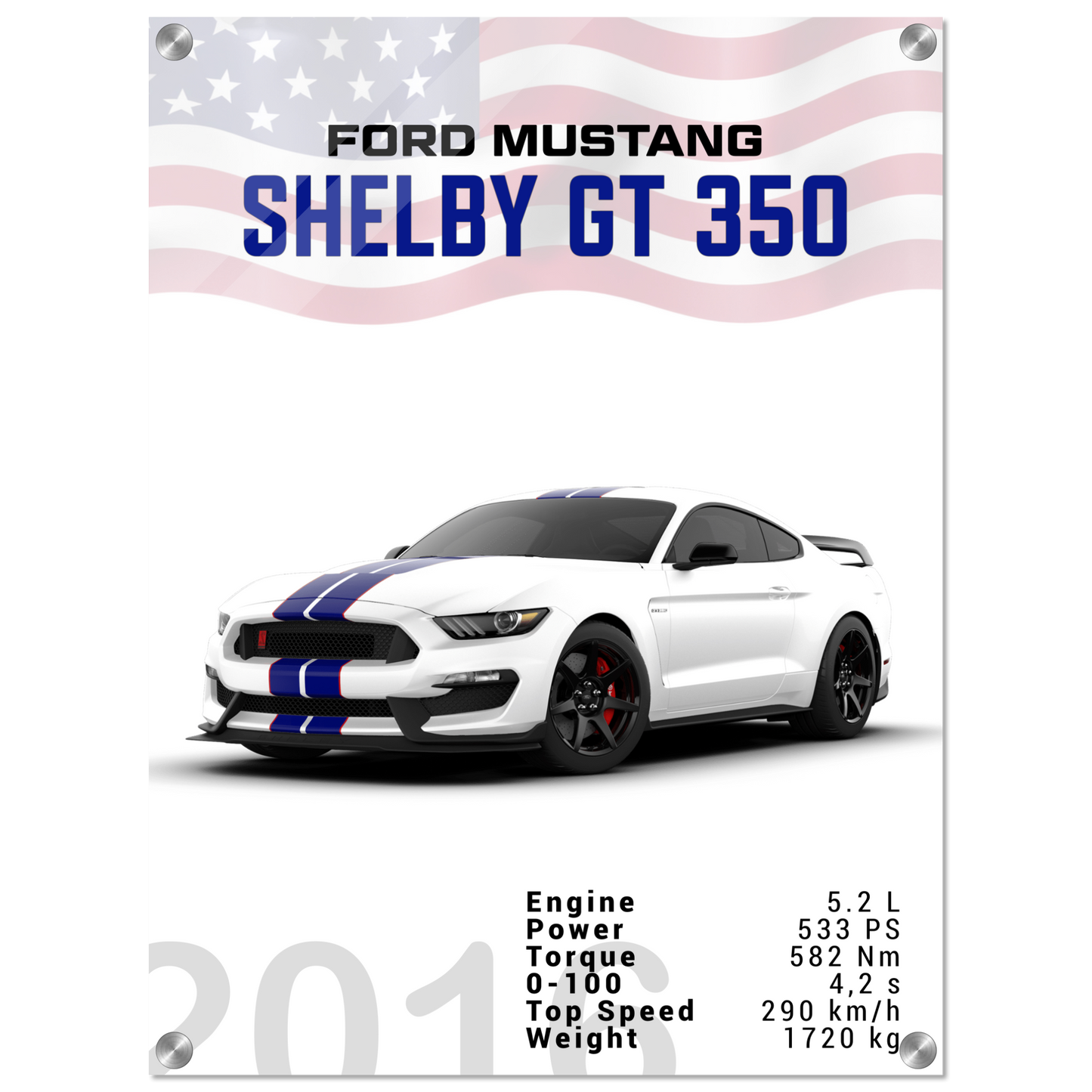 Ford Mustang 2016 Shelby GT350 S550 (MUSTANG10)