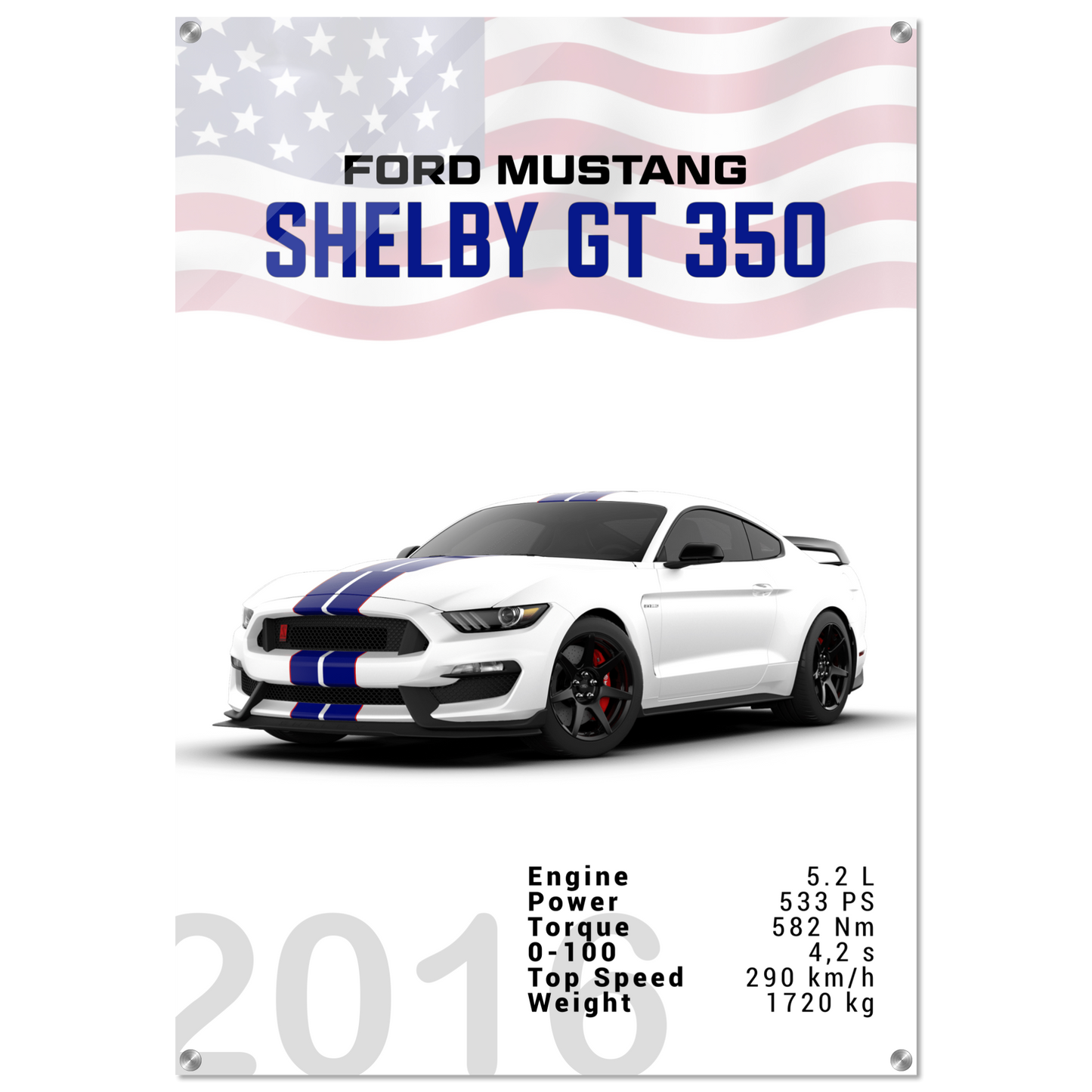 Ford Mustang 2016 Shelby GT350 S550 (MUSTANG10)