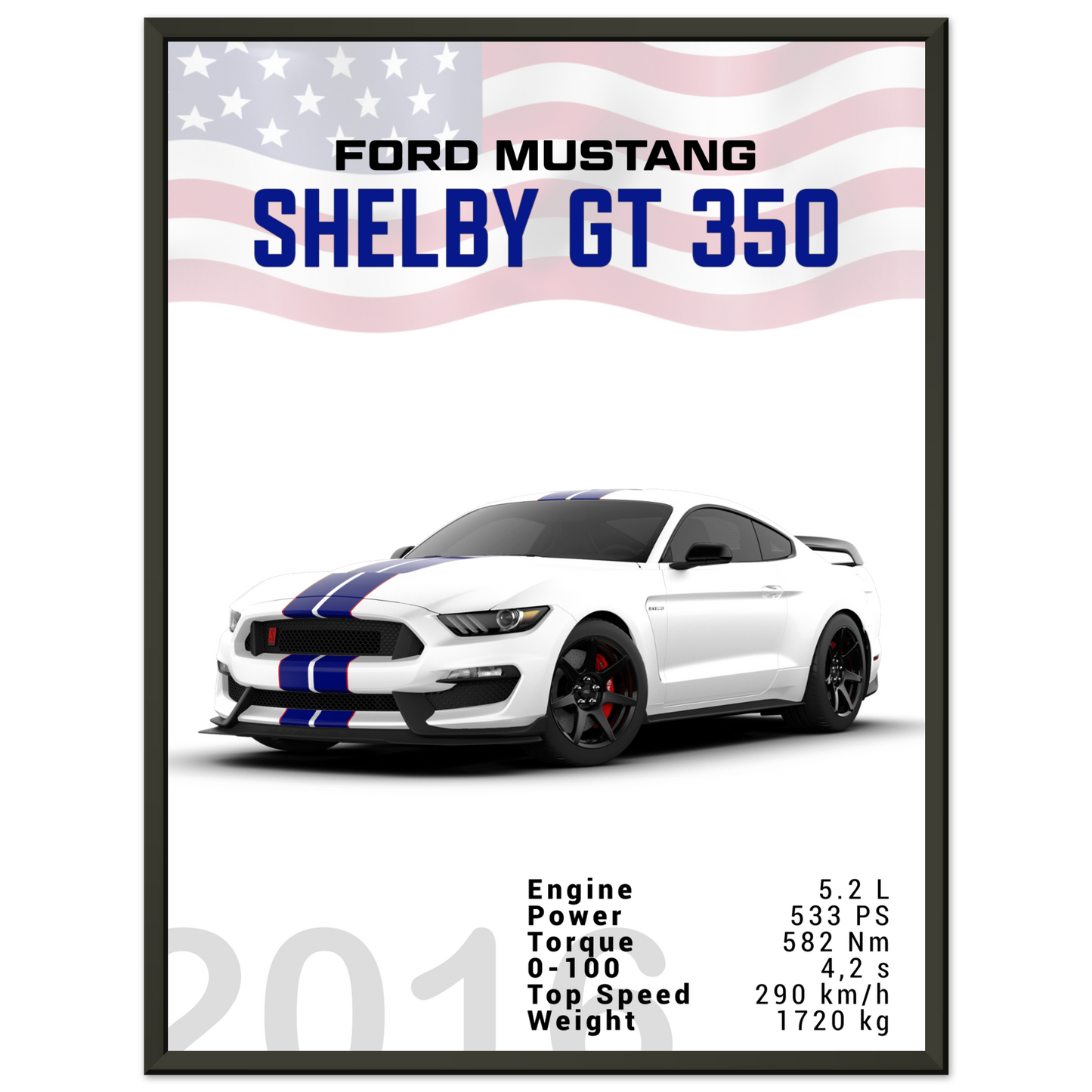 Ford Mustang 2016 Shelby GT350 S550 (MUSTANG10)