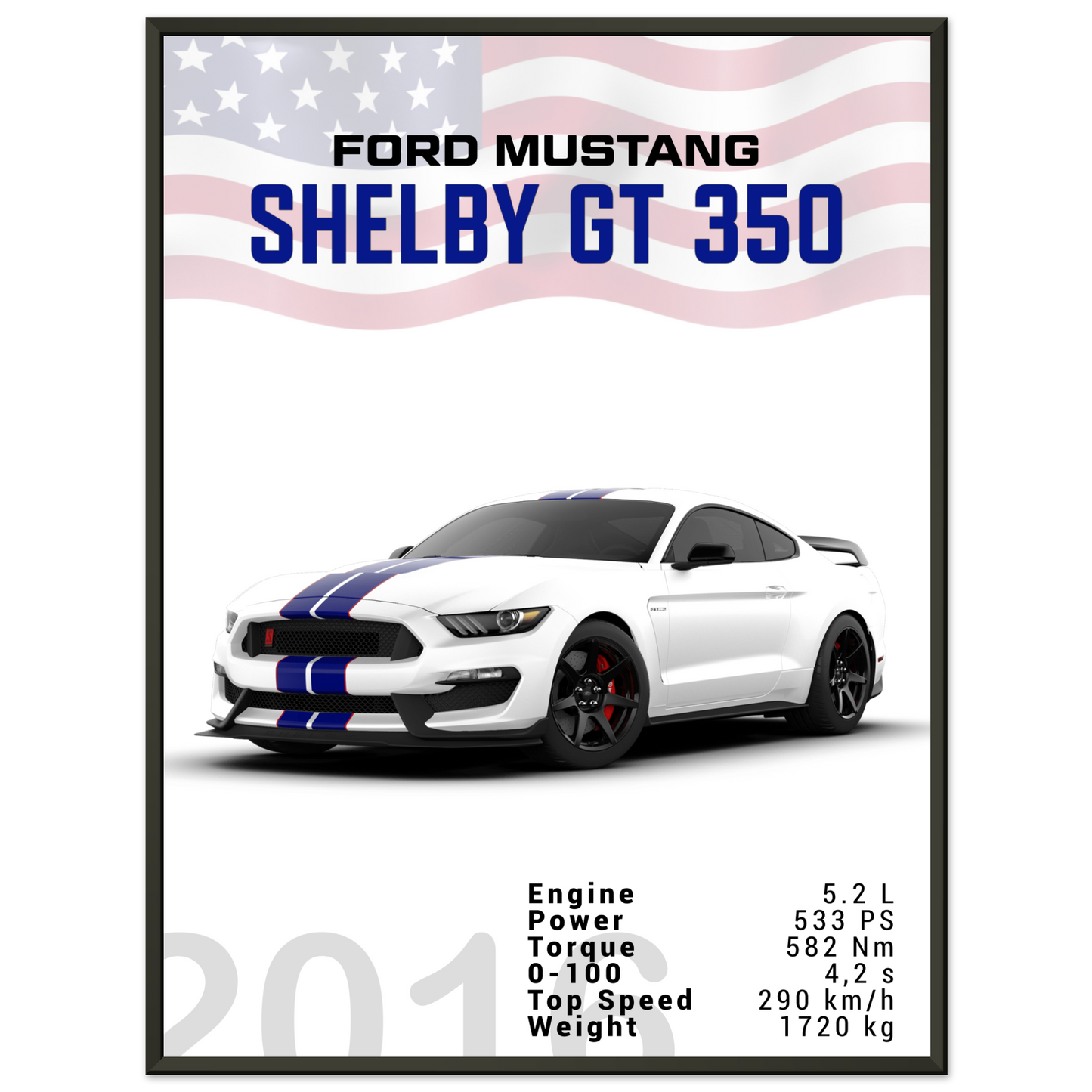 Ford Mustang 2016 Shelby GT350 S550 (MUSTANG10)