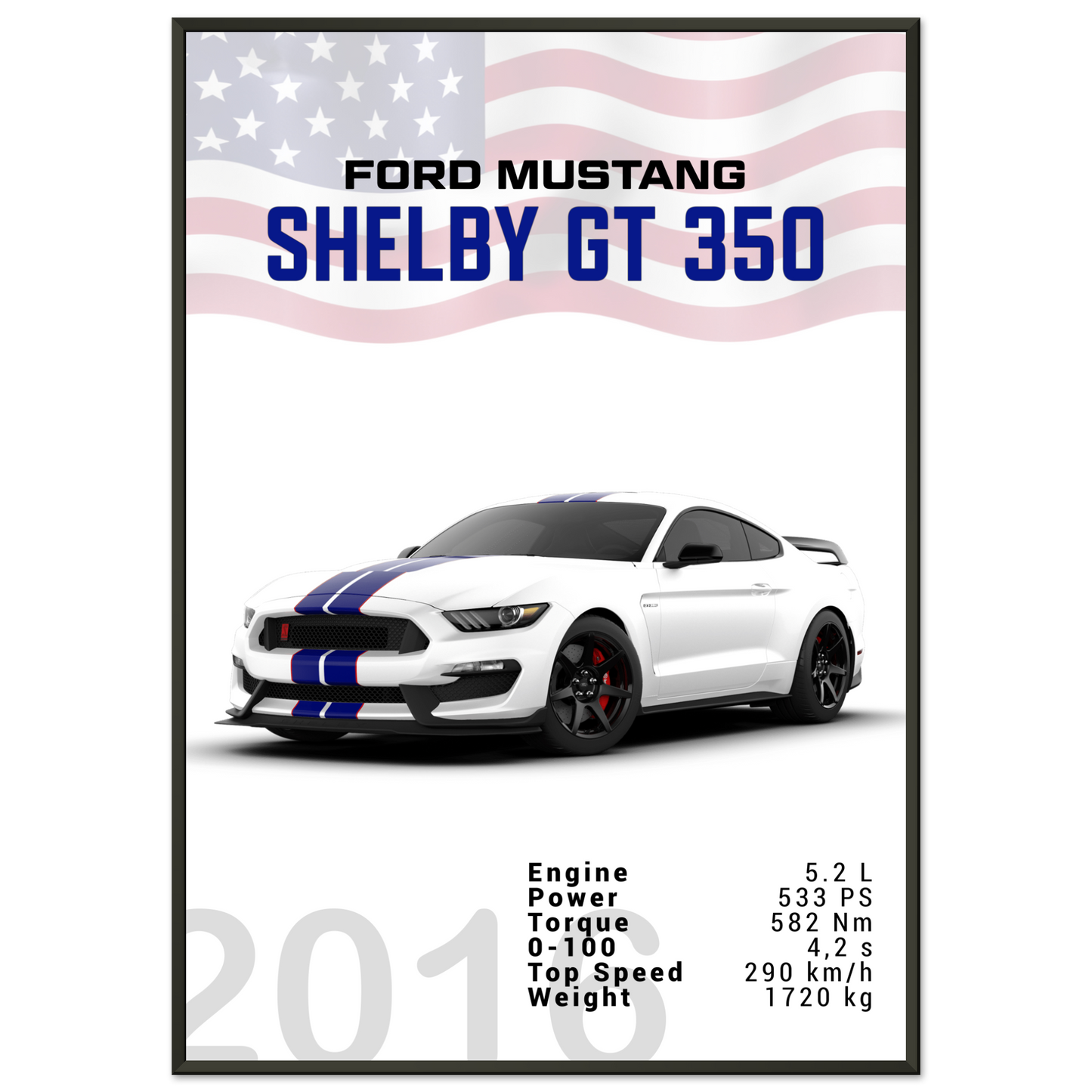 Ford Mustang 2016 Shelby GT350 S550 (MUSTANG10)