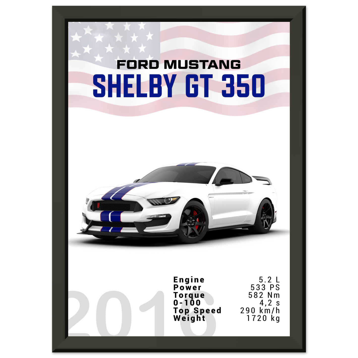 Ford Mustang 2016 Shelby GT350 S550 (MUSTANG10)
