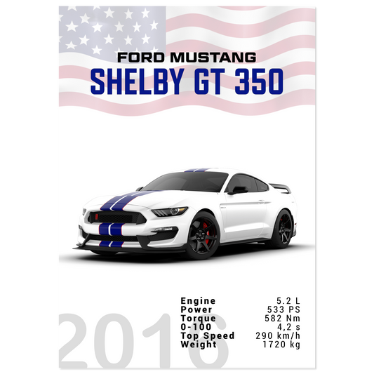 Ford Mustang 2016 Shelby GT350 S550 (MUSTANG10)