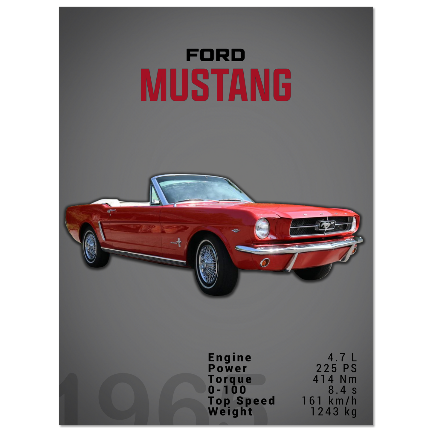 Ford Mustang 1965 Convertible (MUSTANG11D)