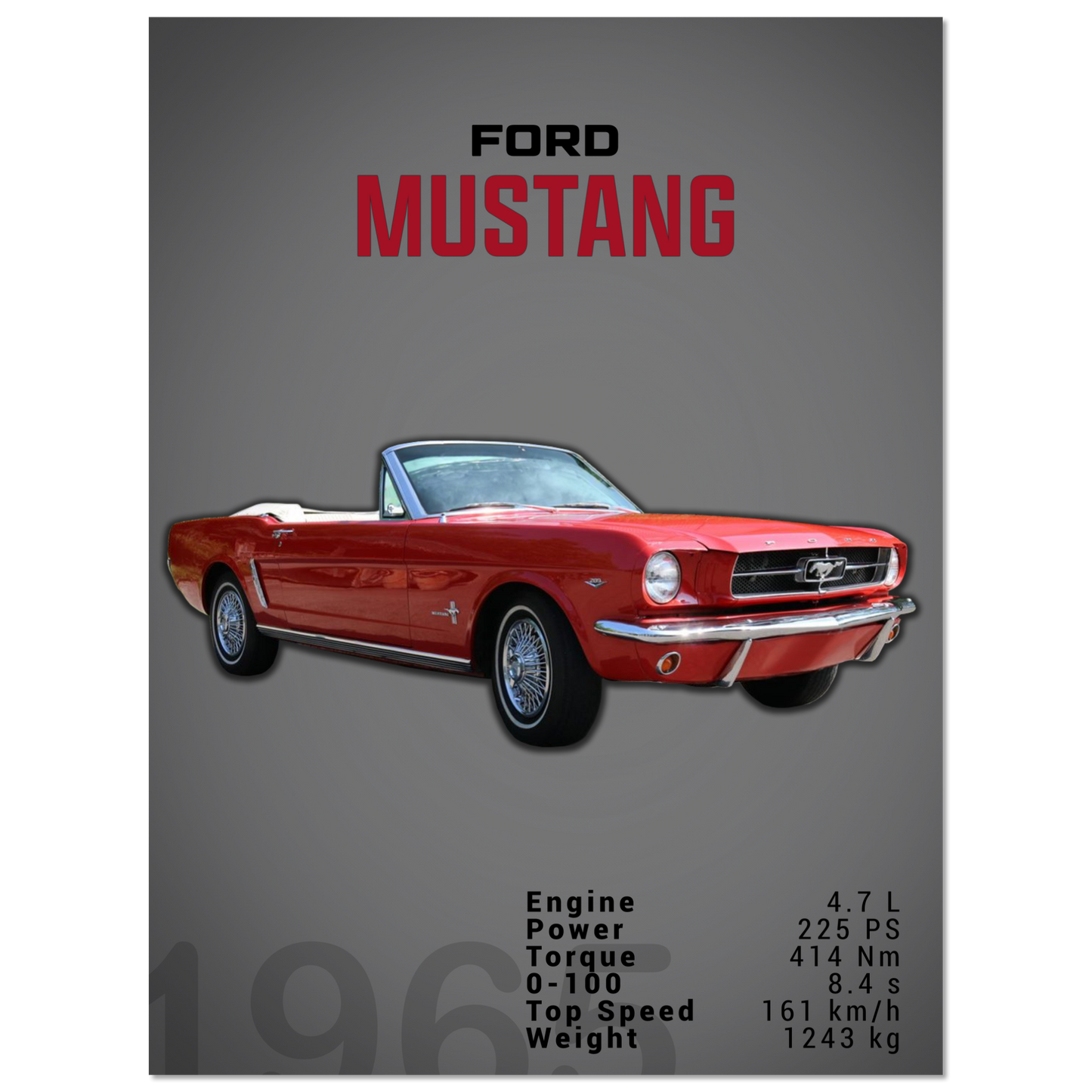 Ford Mustang 1965 Convertible (MUSTANG11D)