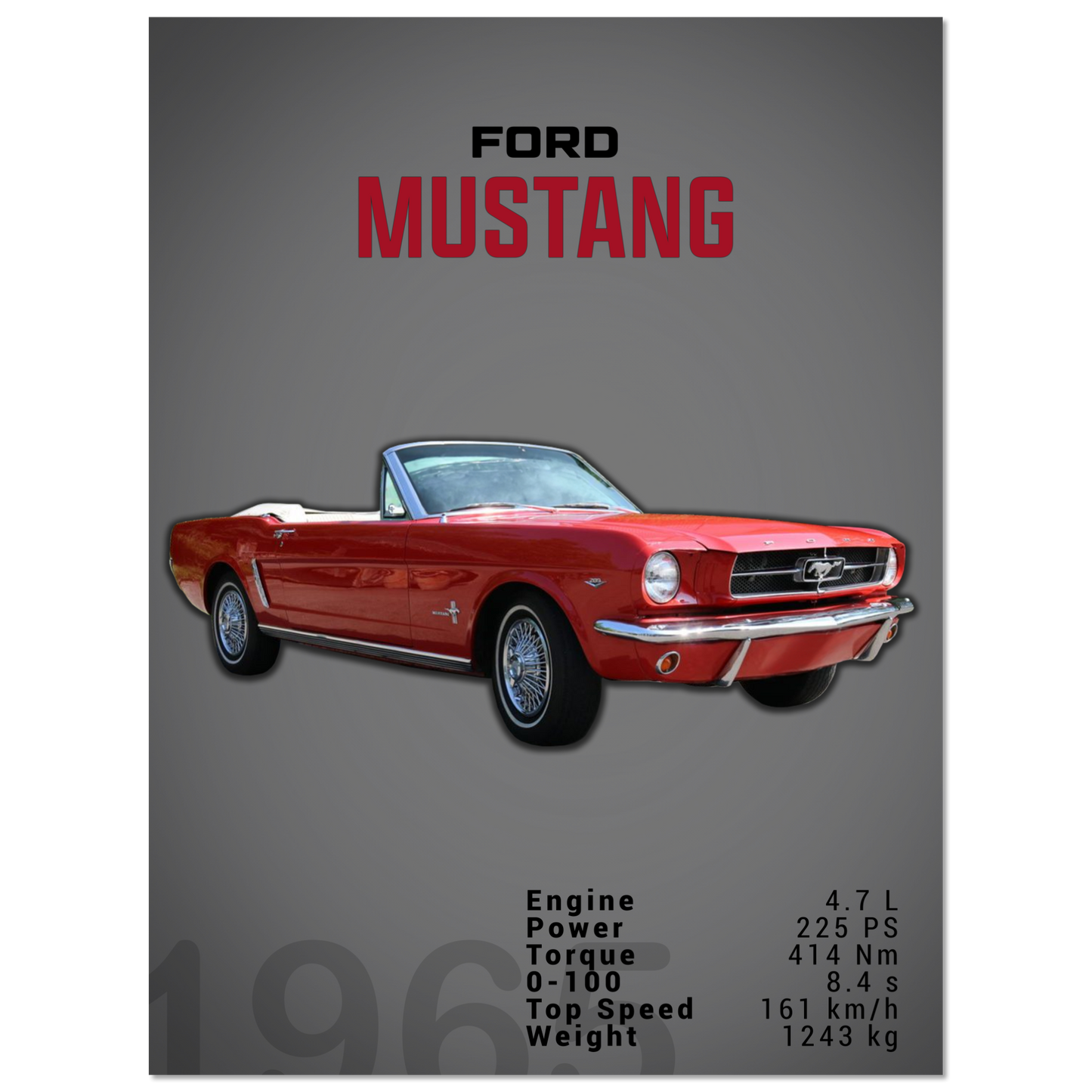 Ford Mustang 1965 Convertible (MUSTANG11D)